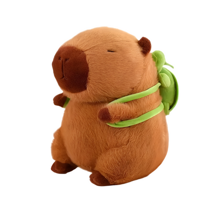 Fluffy 33 cm Capybara and Tortoise Plush Toy Set