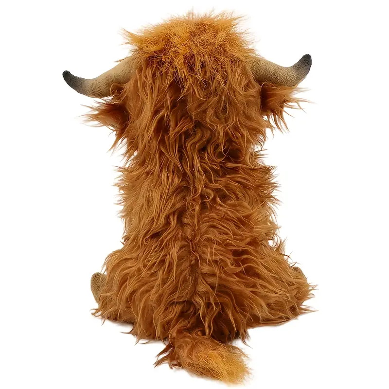 10.62 inches Light Brown Highland Cow Plush Toy